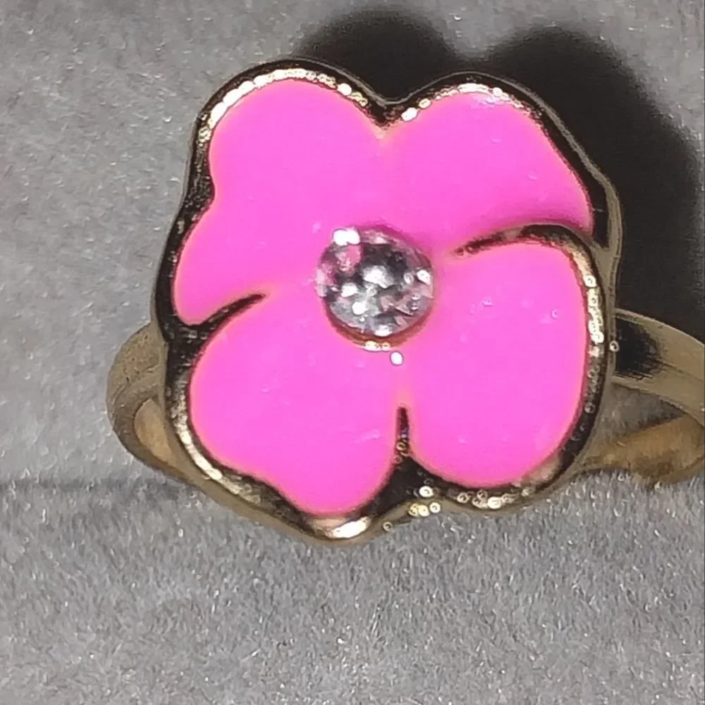 Super cute girls jeweled adjustable ring